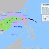 Đường đi của bão số 7 lúc 10h ngày 8/11/2024. (Ảnh: TTXVN phát)