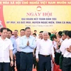 Ngày 17/11/2024, Tổng Bí thư Tô Lâm dự Ngày hội Đại đoàn kết toàn dân tộc tại ấp Mũi, xã Đất Mũi, huyện Ngọc Hiển, Cà Mau. (Ảnh: Thống Nhất/TTXVN)