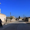 Người dân tại khu vực Hama, Syria. (Ảnh: THX/TTXVN)