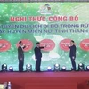 Khai trương các tuyến du lịch đi bộ trong rừng tại các huyện miền núi Thanh Hoá. (Ảnh: Hoa Mai/TTXVN)