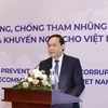 Phó Trưởng Ban Nội chính Trung ương Nguyễn Thanh Hải phát biểu chỉ đạo hội hội thảo. (Ảnh: Phương Hoa/TTXVN)