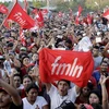 Người dân ủng hộ Mặt trận Giải phóng Dân tộc Faramundo Marti. (Nguồn: galizacig.com)