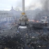 Hình ảnh thủ đô Kiev của Ukraine biến thành chiến trường