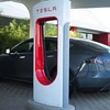 Trạm sạc cho xe điện của Tesla.