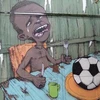 Bức graffiti gây sốt và nước mắt của đứa trẻ trước quả bóng