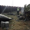 Cận cảnh vụ rơi máy bay quân sự Trung Quốc, 2 người thiệt mạng