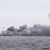 Hải quân Italy đã sơ tán toàn bộ hành khách khỏi phà cháy