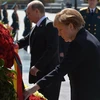 Lãnh đạo Nga, Đức đến đặt vòng hoa tại tượng đài Chiến sỹ Vô danh