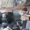 Thái Bình: Cháy lớn ở xưởng bông tại khu công nghiệp Phúc Khánh