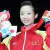 Dương Thúy Vi giành huy chương vàng. (Ảnh: TTXVN)
