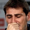 Iker Casillas rơi lệ trong ngày chia tay. (Nguồn: Getty Images)