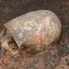 Chiếc hộp sọ hình quả trứng tìm thấy ở Nga. (Nguồn: Mirror)