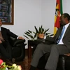 Phó Thủ tướng Hoàng Trung Hải tiếp Bộ trưởng Giao thông và Viễn thông Mozambique. (Ảnh: Mạnh Hùng/TTXVN)