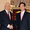  Thủ tướng Nguyễn Tấn Dũng và Thủ tướng Malaysia Najib Razak. (Ảnh: Đức Tám/TTXVN)