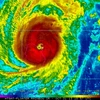 Mắt bão Goni. (Nguồn: weather.com.ph)