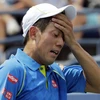 Đương kim á quân US Open Kei Nishikori phải dừng bước sớm. (Nguồn: AP)