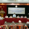 Chủ tịch Uỷ ban Trung ương MTTQ Việt Nam Nguyễn Thiện Nhân phát biểu ý kiến. (Ảnh: Nguyễn Dân/TTXVN)