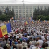 Người dân Moldova biểu tình. (Nguồn: Reuters)