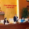 Chủ tịch Quốc hội Nguyễn Sinh Hùng phát biểu khai mạc phiên họp thứ 41 của Ủy ban Thường vụ Quốc hội khóa XIII. (Ảnh: Phạm Kiên​/TTXVN)