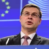 Phó Chủ tịch EC Valdis Dombrovskis., (Nguồn: AFP)