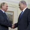 Tổng thống Nga Vladimir Putin tiếp Thủ tướng Israel Benjamin Netanyahu. (Nguồn: AFP)