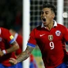 Eduardo Vargas ghi bàn mang chiến thắng về cho Chile. (Nguồn: Reuters)