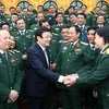 Chủ tịch nước Trương Tấn Sang với các đại biểu. (Ảnh: Nguyễn Khang/TTXVN) 