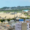 Căn cứ Futenma của Lực lượng Lính thủy đánh bộ Mỹ ở Okinawa. (Nguồn: Kyodo)