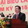 Đồng chí Nguyễn Hoàng Anh tái đắc cử Bí Thư tỉnh ủy Cao Bằng. (Ảnh: Quân Trang​/TTXVN)