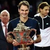 Federer đăng quang Basel Open sau khi đánh bại Nadal. (Nguồn: Getty Images)