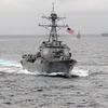 Tàu khu trục tên lửa Mỹ USS Lassen. (Nguồn: atimes)