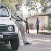An ninh được tăng cường ở Đại sứ quán Pháp tại New Delhi. (Nguồn: indianexpress)