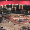 Sàn nhà hát Bataclan đầy máu và thi thể của các con tin bị giết. (Nguồn: Daily Mail)