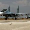 Máy bay chiến đấu của Nga hạ cánh. (Nguồn: RIA Novosti)
