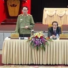 Đại tướng Trần Đại Quang phát biểu tại buổi làm việc với Ban Thường vụ Tỉnh ủy tỉnh Quảng Bình. (Ảnh: Đức Thọ/TTXVN)