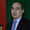 Ủy viên Bộ Chính trị, Chủ tịch Ủy ban Trung ương MTTQ Việt Nam, Nguyễn Thiện Nhân. (Ảnh: Nguyễn Dân/TTXVN)