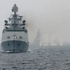 Tàu chiến Nga tham gia tập trận. (Nguồn: sputniknews)