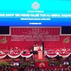 Thủ tướng Najib, Chủ tịch UMNO tại Đại Hội Đảng UMNO lần thứ 69. (Ảnh do đoàn cung cấp)