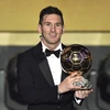 Messi hân hoan sau khi lập kỷ lục. (Nguồn: AFP/Getty Images)