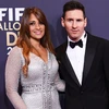 Messi chỉ mặc một bộ vest đen đơn giản tại Gala Quả bóng Vàng FIFA 2015. (Nguồn: Getty Images)