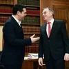 Bộ trưởng Walter-Borjans gặp với Thủ tướng Hy Lạp Alexis Tsipras. (Nguồn: AFP)