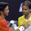 Nadal bại trận trước Verdasco. (Nguồn: AP)