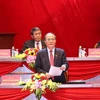 Đồng chí Nguyễn Sinh Hùng, Ủy viên Bộ Chính trị, Chủ tịch Quốc hội thay mặt Đoàn Chủ tịch điều hành phiên họp. (Ảnh: TTXVN)