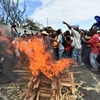 Người dân Haiti biểu tình. (Nguồn: ft.com)