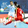 Tuyển futsal Việt Nam đã nhận 13 bàn thua ở trận gặp Iran. (Nguồn: AFC)