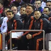 Louis van Gaal tức giận sau thất bại của Manchester United. (Nguồn: Getty Images)