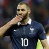 Tiền đạo Karim Benzema trong màu áo tuyển Pháp. (Nguồn: AFP)