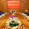 Chủ tịch nước Trương Tấn Sang chủ trì phiên họp. (Ảnh: An Đăng/TTXVN)