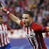 Saul Niguez mang chiến thắng về cho Atletico Madrid. (Nguồn: Reuters)