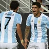 Di Maria và Ever Banega thay nhau lập công giúp Argentina giành chiến thắng. (Nguồn: AFP)